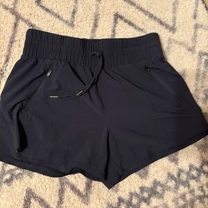 Black athletic shorts